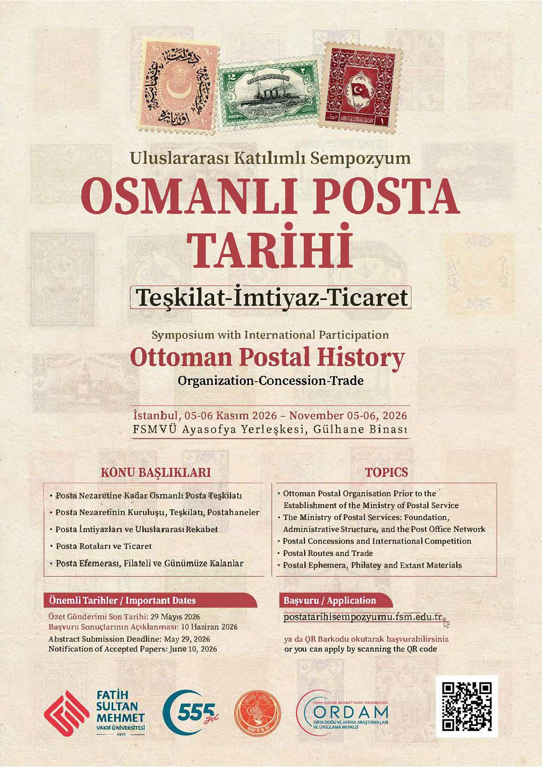 Osmanlı Posta Tarihi Sempozyumu