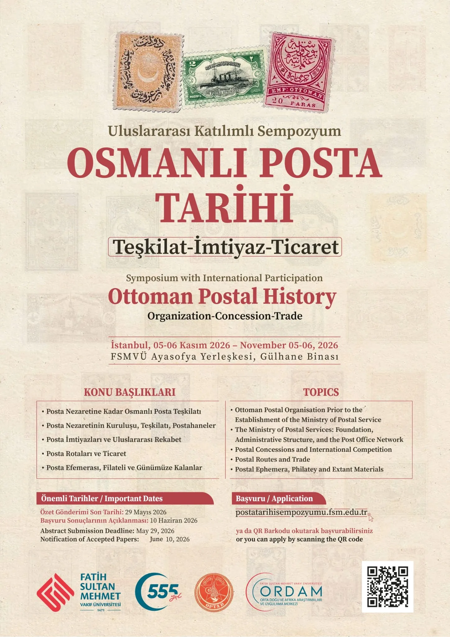 Osmanlı Posta Tarihi Sempozyumu